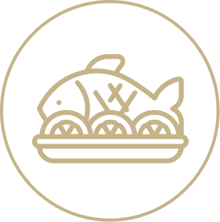 魚料理のイラスト