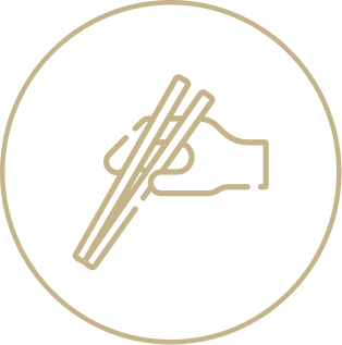 箸を持つイラスト